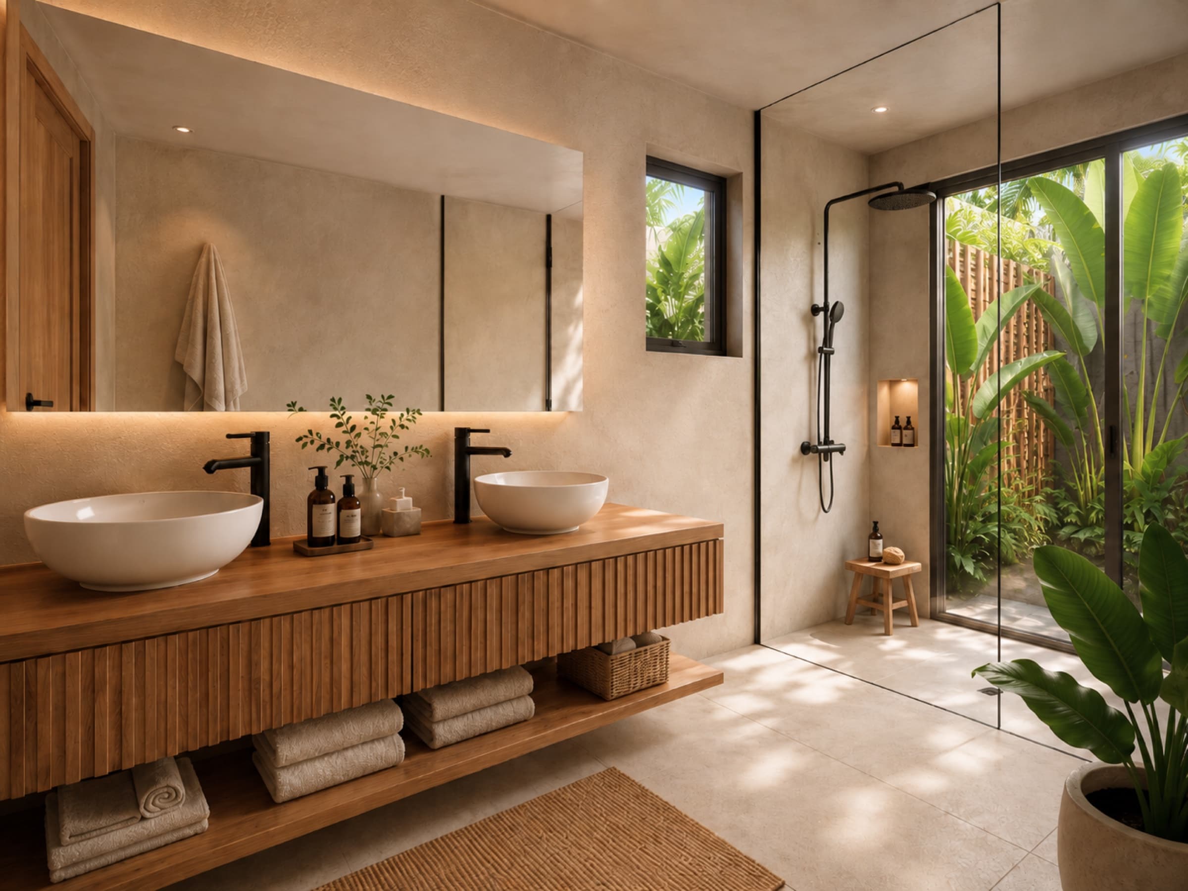 Type G villa master suite bathroom